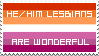 he/him les